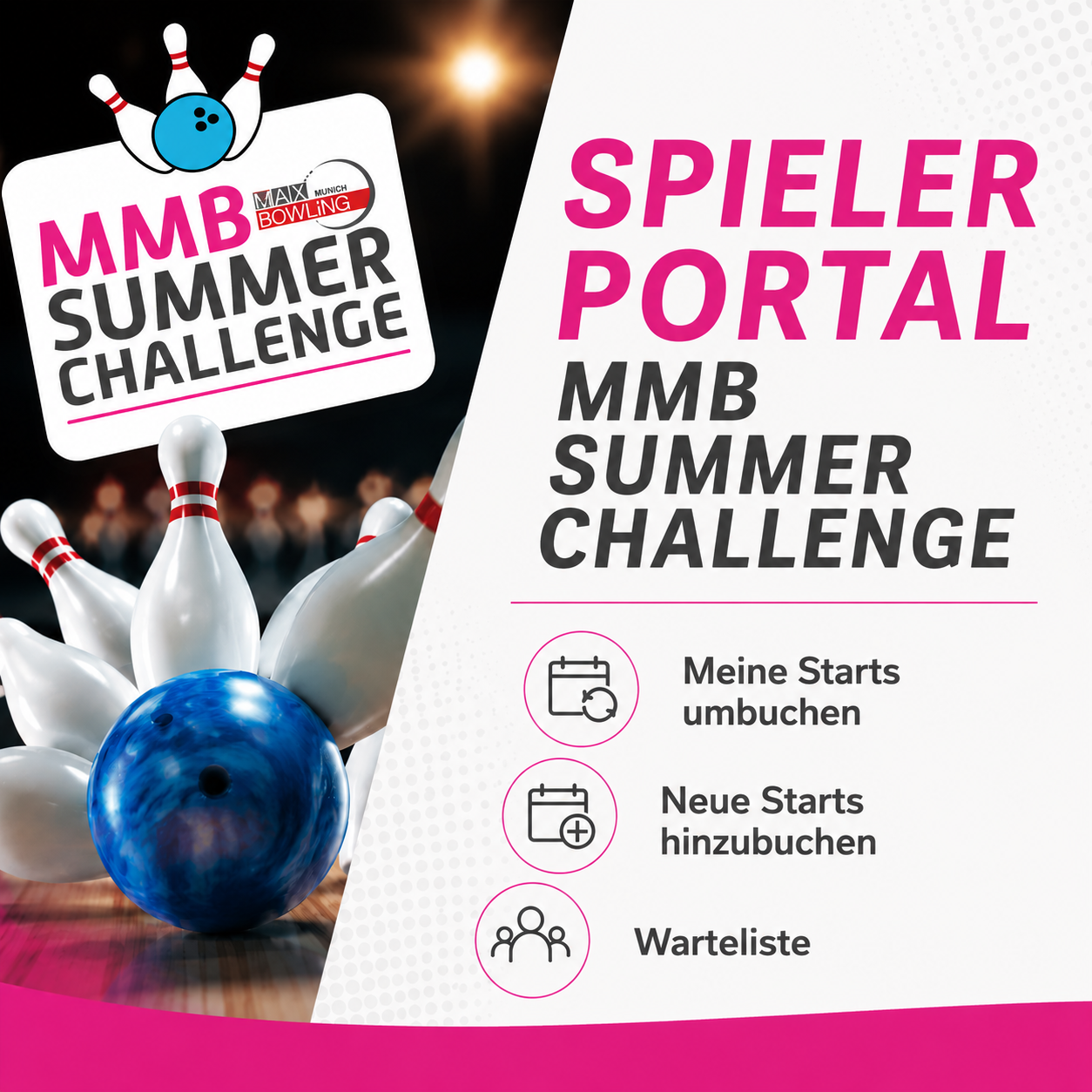 Organisiere Deine Starts selbst!
