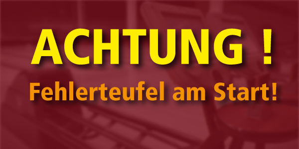 Fehler in der Ausschreibung